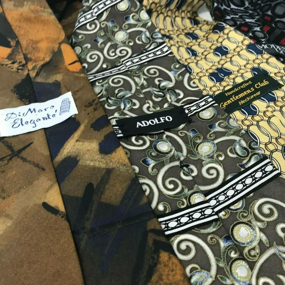 5 Mens ties Adolfo Di Maro Gentlemans Club Modesto